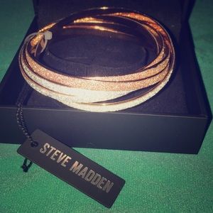 🆕 Steve Madden blush/silver sparkly bangles